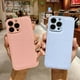 thumbnail image 4 of Korea Leather Texture Case For iPhone 15 14 13 12 Mini 11 Pro Max XS XR 8 7 Plus Plain Original Silicone Soft Shockproof Cover, 4 of 5