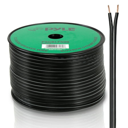 - PYLE PSCBLF500 - 500Ft 12 AWG Spool Speaker cable With Rubber Jacket