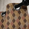 thumbnail image 4 of Ambesonne Brown Grommet Curtain, Classic Lozenge Pattern, 50" x 54", Pale Brown Cinnamon, 4 of 6