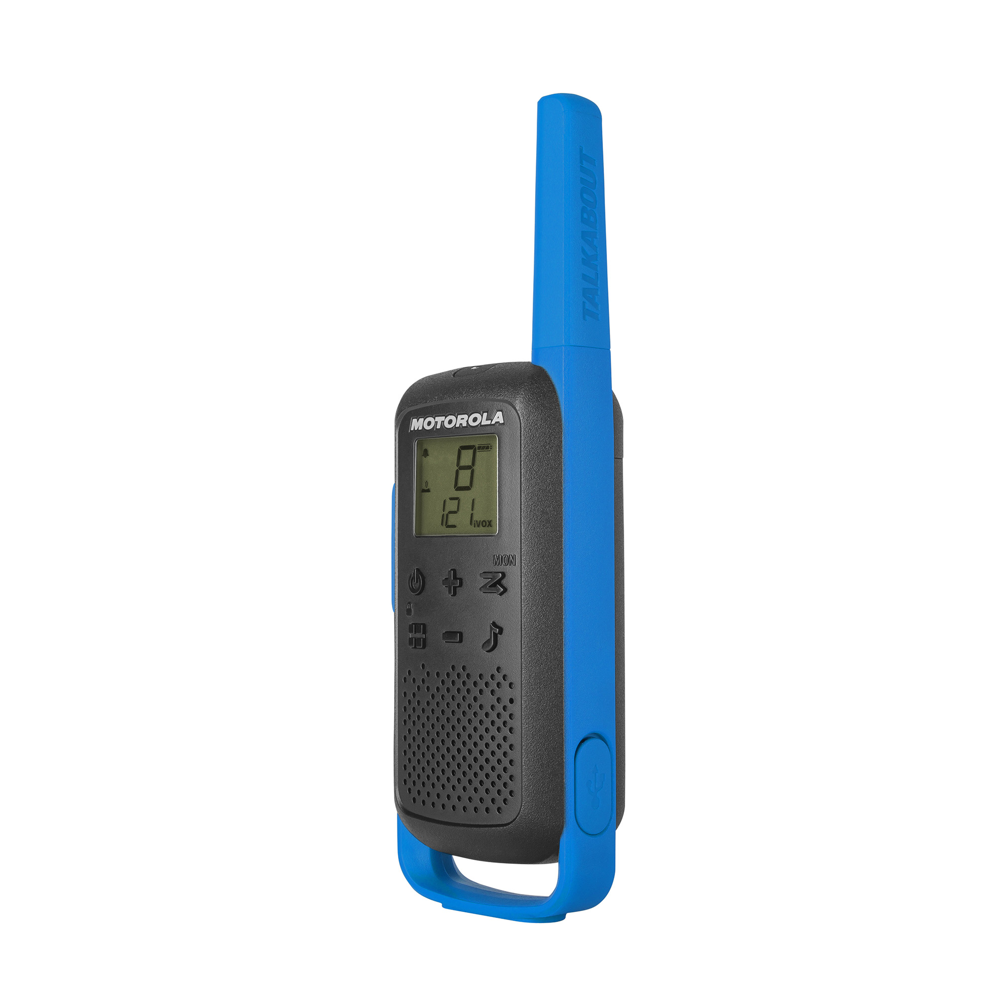 Motorola Solutions T270 Two-Way Radio Black W/ Blue Two-Pack