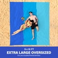 thumbnail image 2 of Manta de playa Famstar, 305 x 274 cm, impermeable y resistente a la arena, grande, 2 of 7