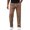 Z191-Brown, variant on XINPING Mens Plus Size Pants Fashion Hiking Pants Elastic Waist Athletic Pant for Workout, Jogging, Running