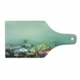 thumbnail image 1 of Flower Cutting Board, Poppy Daisy Chamomile Patterns in Meadow Wilderness Feminine Themed Art Rural Print, Tempered Glass Cutting and Serving Board, Wine Bottle Shape, Multicolor, by Ambesonne, 1 of 1