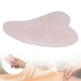 thumbnail image 4 of Rose Quartz Gua Sha Tool, Compact Portable Scraping Board Firm Sturdy Pain Relief  for Home Travel for Abdomen Legs, 4 of 8
