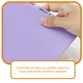 thumbnail image 3 of HAOAN Separator Page 8 Pcs Plastic Binder Dividers Clips Tabs for Binders Notebook Supply Bag, 3 of 6