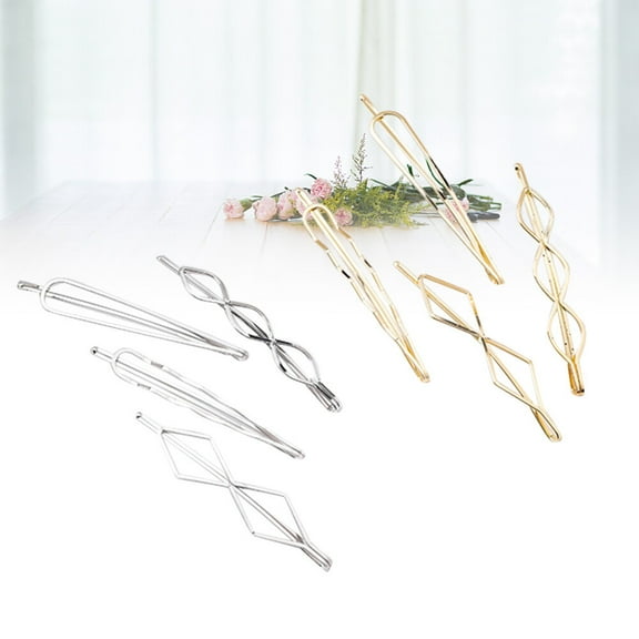 Raindrops 8Pcs Decorative Barrettes Women Hair Clips Fancy Assorted Color for Girls Party