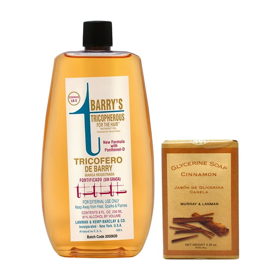 Lenman & Kemp Barry's Tricopherous (Greasless) 8oz Cinnamon Soap 3.35oz