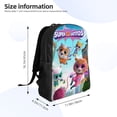 thumbnail image 3 of Super Kitties Backpack Bookbag Casual Daypack Travel Backpacks for Work Hiking Camping, 3 of 7