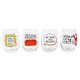 thumbnail image 1 of Set de copas de vino sin tallo Friends TV Show Iconic Quotes x4, 1 of 8