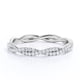 thumbnail image 1 of JeenMata Anillo de Compromiso con Diamantes de 0,50 Uds Alianza de Boda Infinita, Anillo Apilable Trenzado, Oro Blanco de 10 K, 1 of 6