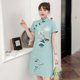 thumbnail image 2 of Vestido con estampado retro de estilo nacional mejorado de talla grande, nuevo diseño de moda suelto de verano, cheongsam joven, 2 of 5