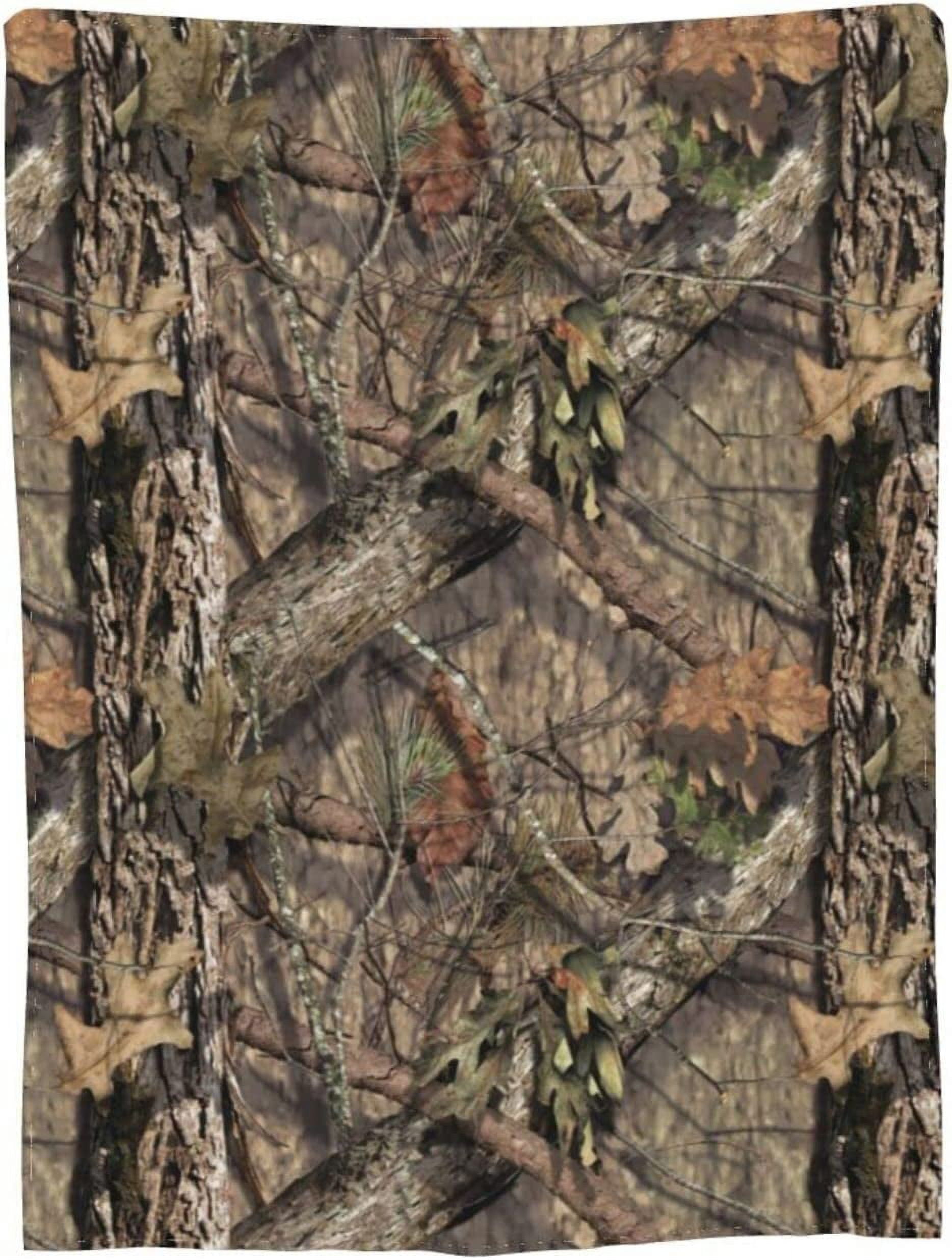 Camo Hunting Camouflage Forest Throw Blanket Super Soft Warm Bed Blankets for Couch Bedroom Sofa Office Car, All Season Cozy Flannel Plush Blanket for Girls Boys Adults, 60"X50"