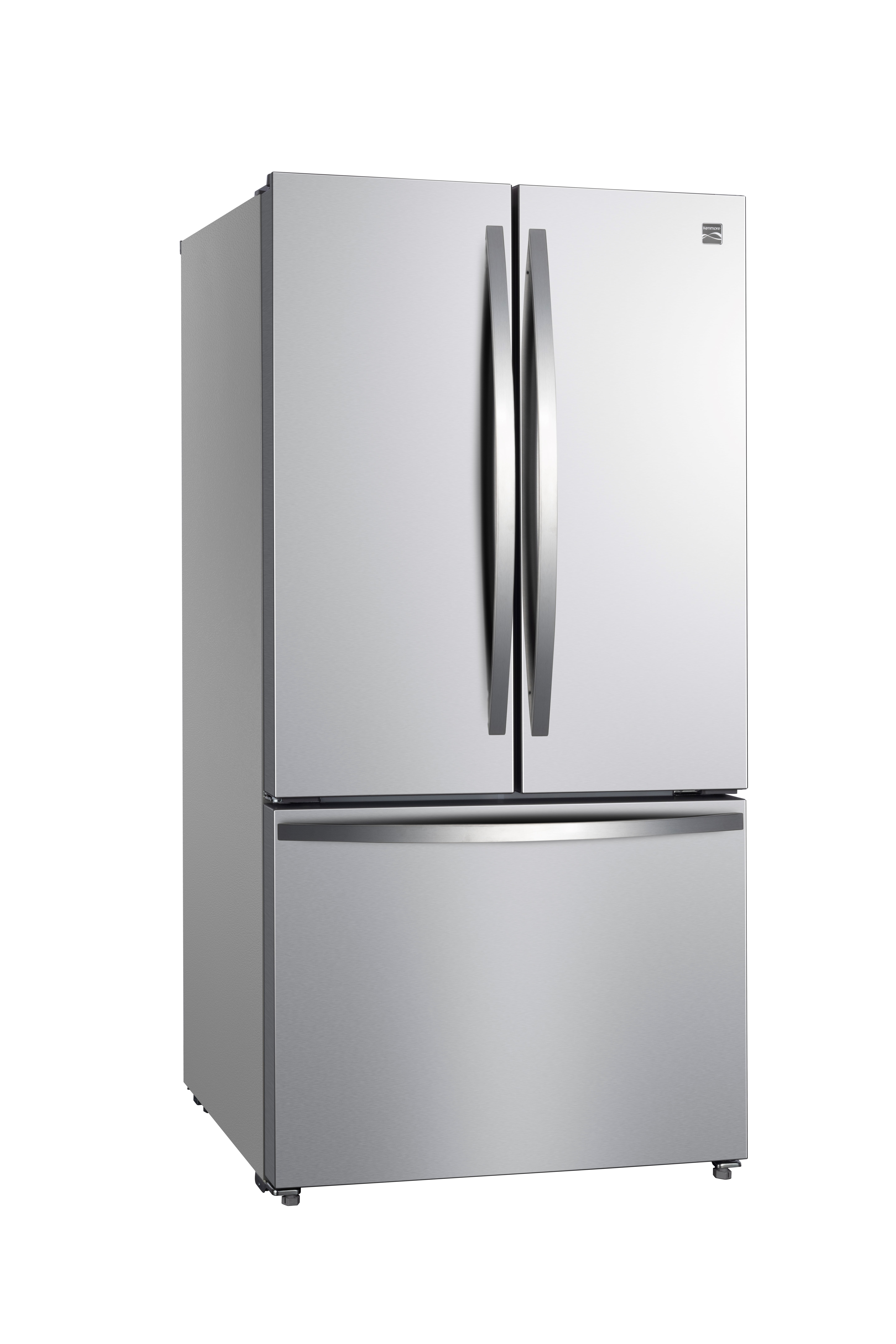 Kenmore 20.3 Cu. ft. Capacity Counter-Depth French Door Refrigerator and Freezer with Ice Maker, Stainless Steel