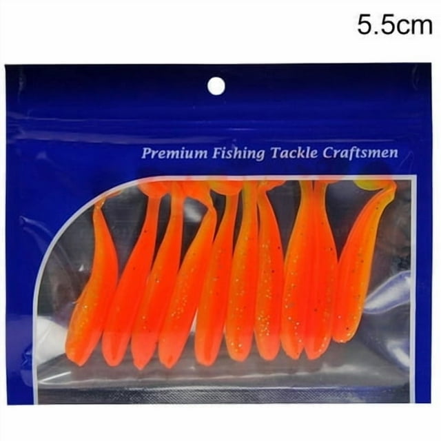 10pcs Simulation Fishing Baits Reusable Fishing Lures Portable PVC Artificial Baits 5.5cm Type 5