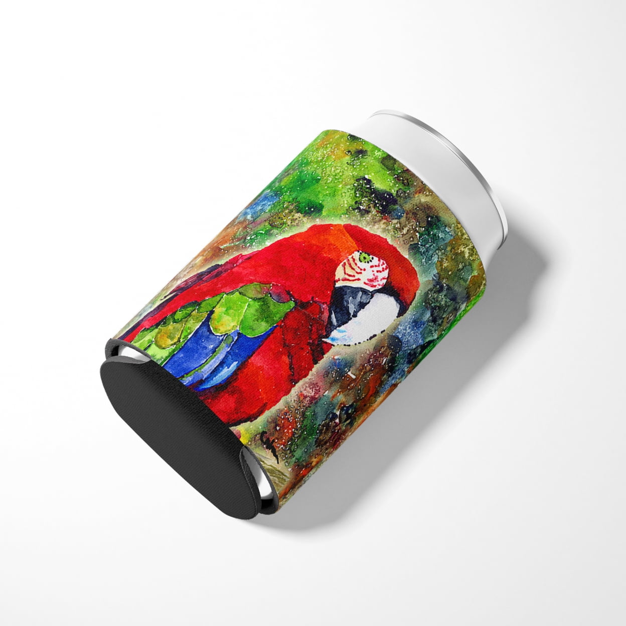 Carolines Treasures 8606CC Parrot Can or Bottle Hugger Can Hugger multicolor