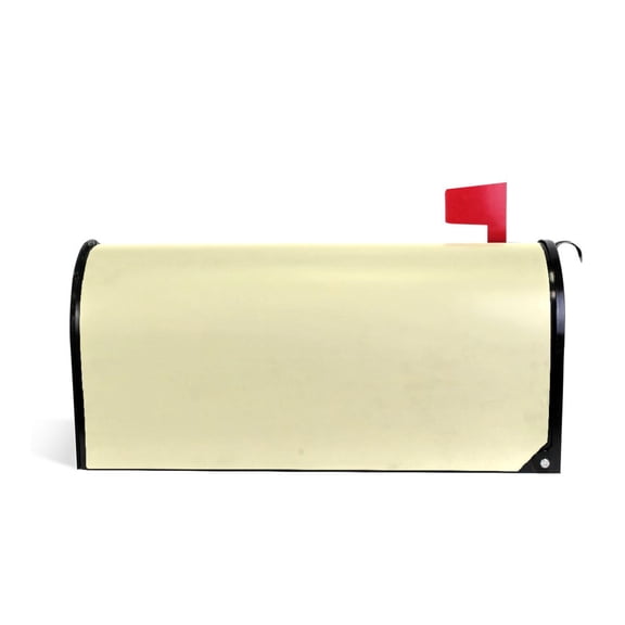 Mailbox Covers Magnetic Large Size Post Box Cover Wrap Outside Waterproof Home Yard Garden Decor Pale Yellow 25.5x21