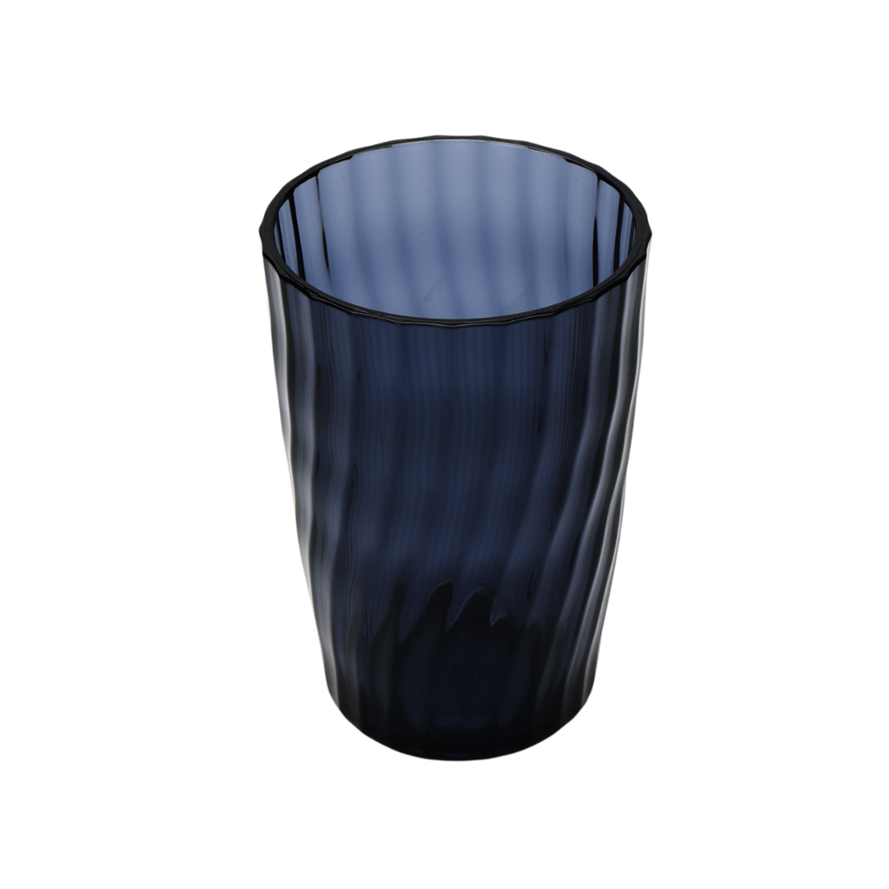 (6 pack) Mainstays 20-Ounce Acrylic Tall Embossed Swirl Tumbler, Blue