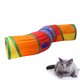 thumbnail image 4 of Túnel de juego para gatos arcoíris plegable con forma de S, juguete divertido para mascotas, 4 of 7