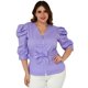 thumbnail image 1 of Blusa con cierre tallas extras, Roman Fashion 0179 (Lila) lila 40 Roman Fashion Blusa extra 0179, 1 of 6