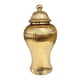thumbnail image 2 of Vasija de porcelana antigua, vasija de templo con tapa, flor elegante multifuncional Oro, 2 of 9