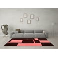 thumbnail image 3 of Ahgly Company Indoor Rectangle Abstract Red Contemporary Area Rugs, 3' x 5', 3 of 4
