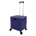 thumbnail image 2 of Jiallo Foldable Utility Crate with 360° Spinner Wheels & Telescopic Handle (Purple Color) - 15.75x13.77, 2 of 5