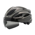thumbnail image 3 of Casco de bicicleta, casco de bicicleta, gafas extraíbles transpirables ajustables para adultos casco de bicicleta de montaña al aire libre, casco de Titanio, 3 of 8
