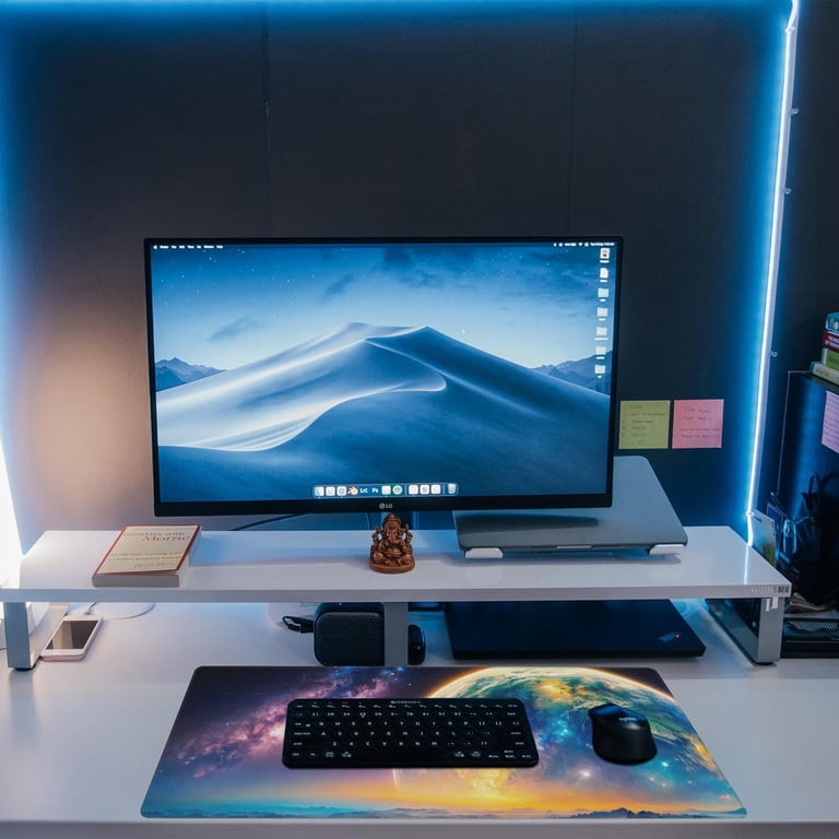 Large Football Gaming Mouse Pad – Extended Desk Mat With Stitched Edges, 31.5x11.8 Inches
