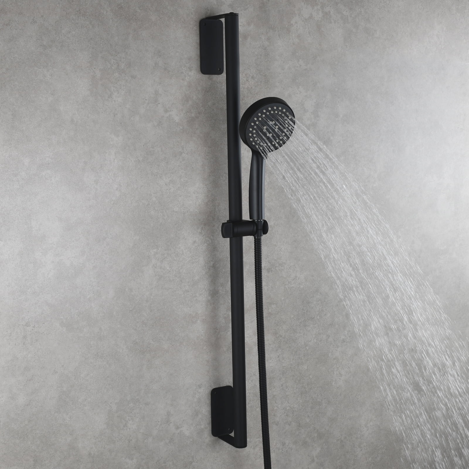 Private Jungle Handheld Stainless Steel Shower Set with Lengthened Shower Sliding Bar for Bathroom,Matte Black Private Jungle Handheld Stainless Steel Shower Set with Lengthened Shower Sliding Bar for Bathroom,Matte Black