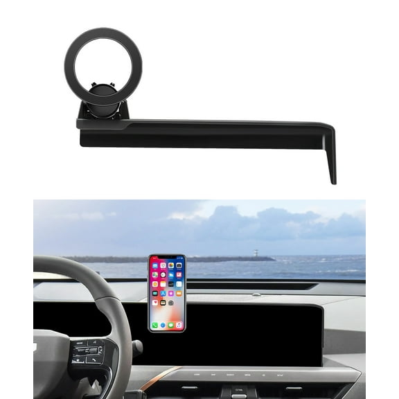 MaserWeller Car Phone Holder for 2024 KIA EV9 Accessories 12.3-Inch Screen Fixed Clip, 360° Rotation Phone Mount Compatible with MagSafe, Cell Phone Holder Does Not Affect Air Vent
