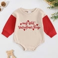 thumbnail image 2 of mgoYE Baby Boy Clothes 3-6 Months Newborn Baby Girl Fall Outfit Bow Oversized Sweatshirt Bubble Romper Long Sleeve Sweater Bodysuit One-Piece Jumpsuit(Beige,6-12 Months), 2 of 7