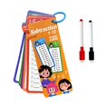 thumbnail image 4 of Milaget 0-12 Table Math Cards Rounded Edges Reusable 3.1x7inch with 2 Dry Erase Pens Subtraction, 4 of 9