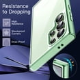 thumbnail image 5 of JETech Case for Samsung Galaxy S24 Ultra 5G, Non-Yellowing Shockproof Bumper Protective Phone Cover, Anti-Scratch Hard PC Back (Titanium Green), 5 of 6