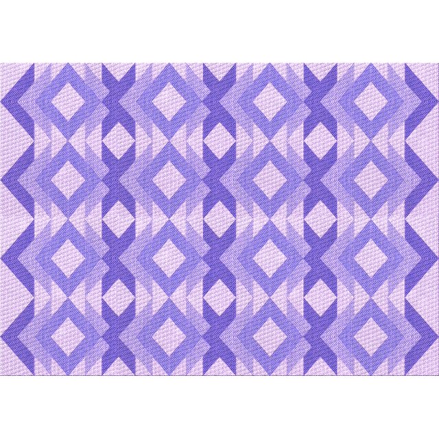 Ahgly Tapis Rectangulaire Lavable en Machine Intérieur Transitionnel Aztech Violet, 3 Pieds x 5 Pieds
