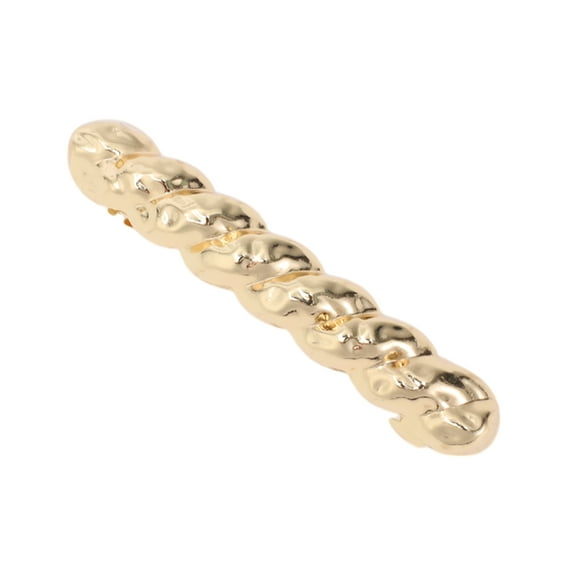 Unique Bargains 1 Pc Elegant Twist Hair Clips for Home Gold Tone
