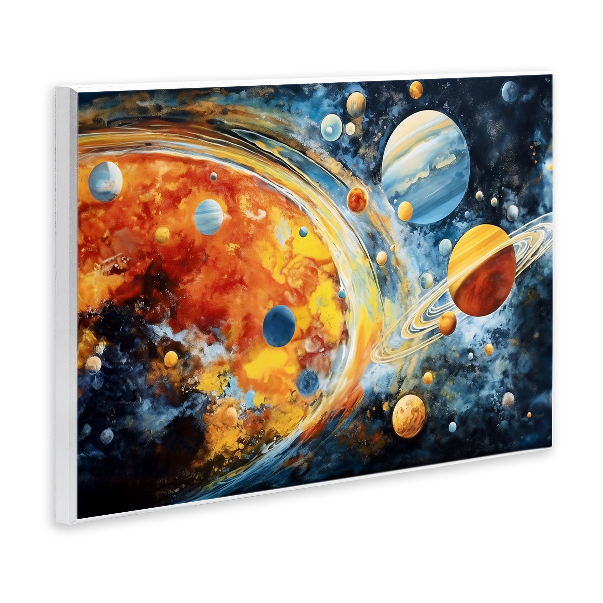 Stupell Industries Space Whirl Planets Wall Plaque Art, design by Ray Powers