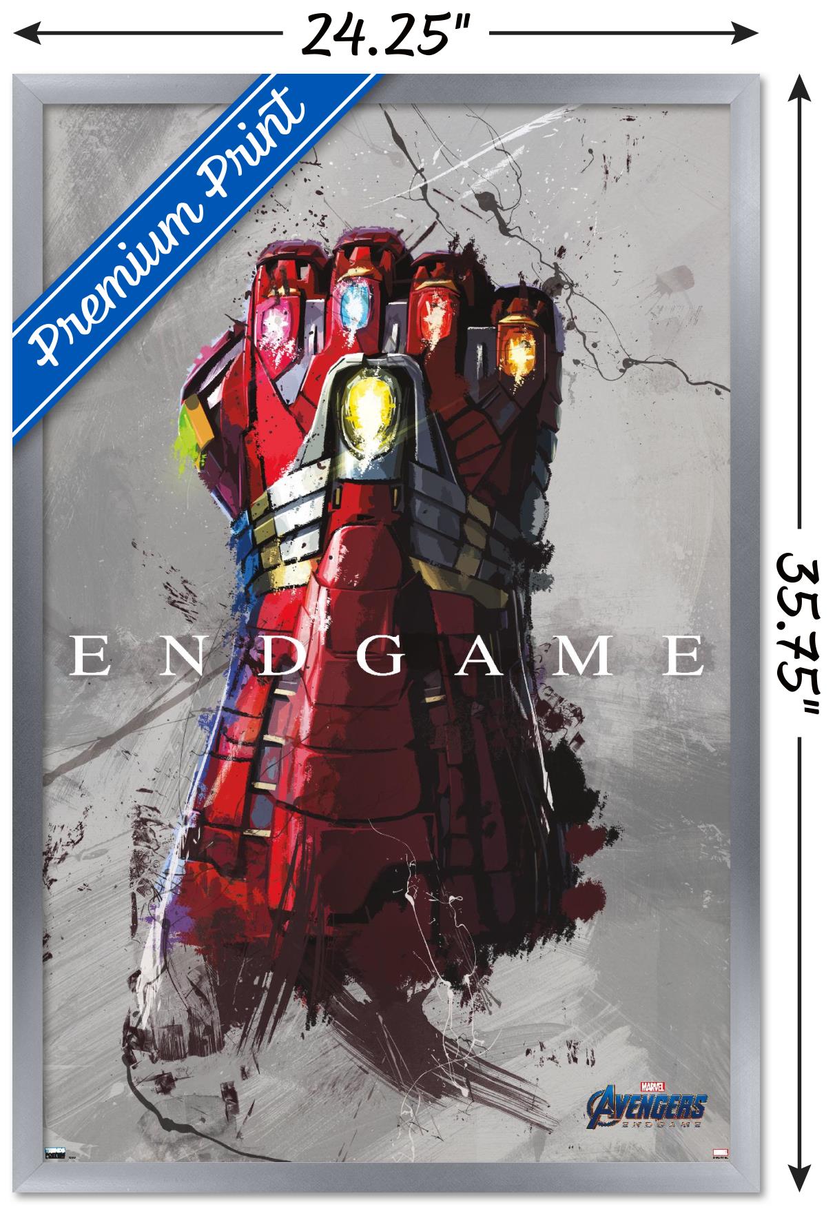 Marvel Avengers: Endgame - Stark Gauntlet Wall Poster, 22.375" x 34", Framed
