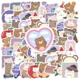 thumbnail image 3 of 35pcs Playful Animal Stickers Cute Bear Stickers Charming Animal Decals for Luggage Notebook Phone, 3 of 9