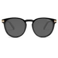 thumbnail image 2 of Gafas de sol redondas retro polarizadas SOJOS SJ2368 negras/grises, 2 of 5
