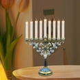 thumbnail image 6 of CoudarTitie 9 Branch Menorah Metal Candelabra 18.3x17cm Versatile Traditional for Home Altar, 6 of 9