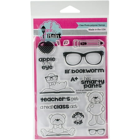 Pink & Main Clear Stamps 4"X6"-Smarty Pants