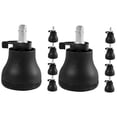 thumbnail image 4 of HOMEMAXS 10 pcs  Chair Wheel Casters Rolling Furniture Wheel Stopper Bed Wheel Stopper for Home, 4 of 8