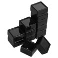thumbnail image 4 of MOVTOTOP Gemstone Display Box 12Pcs Stackable Pill Organizer Tower Black Glass ABS For Travel And Home Use, 4 of 7