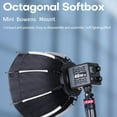 thumbnail image 4 of Caja de Luz Octogonal de 30 Cm, Montaje Mini Bowens, Caja de Luz con Rejilla de Panal de Liberación Rápida para Estudio de Luz de Relleno COB ZU60 o M60, 4 of 8