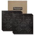 thumbnail image 1 of Genesis 2ft x 2ft Black Antique Ceiling Tiles - Easy Drop-in Installation - Waterproof, Washable and Fire-Rated - High-Grade PVC to Prevent Breakage - Package of 12 Tiles, 1 of 6