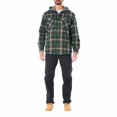 thumbnail image 4 of Men’s Sherpa-Lined Hooded Flannel Shirt Jacket Color: Brown Tan Size: XXL, 4 of 4