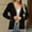 Black, variant on Women's Autumn And Winter Lazy Style Fashionable Casual Knitted Sweater Cardigan Long Sleeved Cardigan Jacket Ladies Front Open Sweater Womens Heavy Cardigans Long Sleeve Oversized Cardigan Sweaters