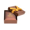 thumbnail image 3 of 14K Solid Yellow Gold Diamond 'O' Initial Letter Pendant Necklace, 3 of 3
