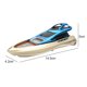 thumbnail image 5 of RC Boat Twin Paddle Electronic Wotor Boat impermeable para entusiastas de la electrónica Ndcxsfigh libre de BPA, 5 of 9