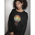thumbnail image 2 of Sunset In Miami Sweatshirt Women -Image by Shutterstock, Female 3X-Large, 2 of 4